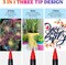 LET'S RESIN 12 Colors Acrylic Paint Markers, 3 Tips Multi-Purpose & High-Capacity Acrylic Paint Pens, Perfect Resin Supplies for Resin Crafts, Rock, Stone, Canvas, Glass, DIY Making Art Supplies